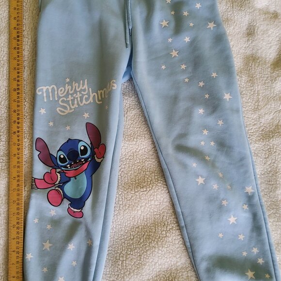 Disney Stitch Christmas Loungewear Jogger Pants with Pockets - Picture 10 of 12